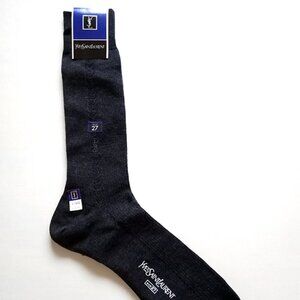 RARE Vintage Yves Saint Laurent Wool Dress Socks Men’s Size 9 (27) NWT Japan VTG